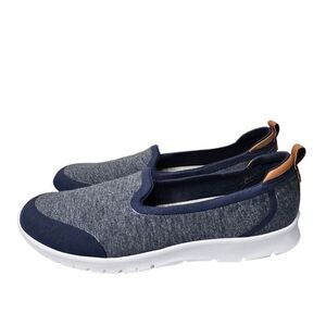 Clarks Gray and Navy Flats